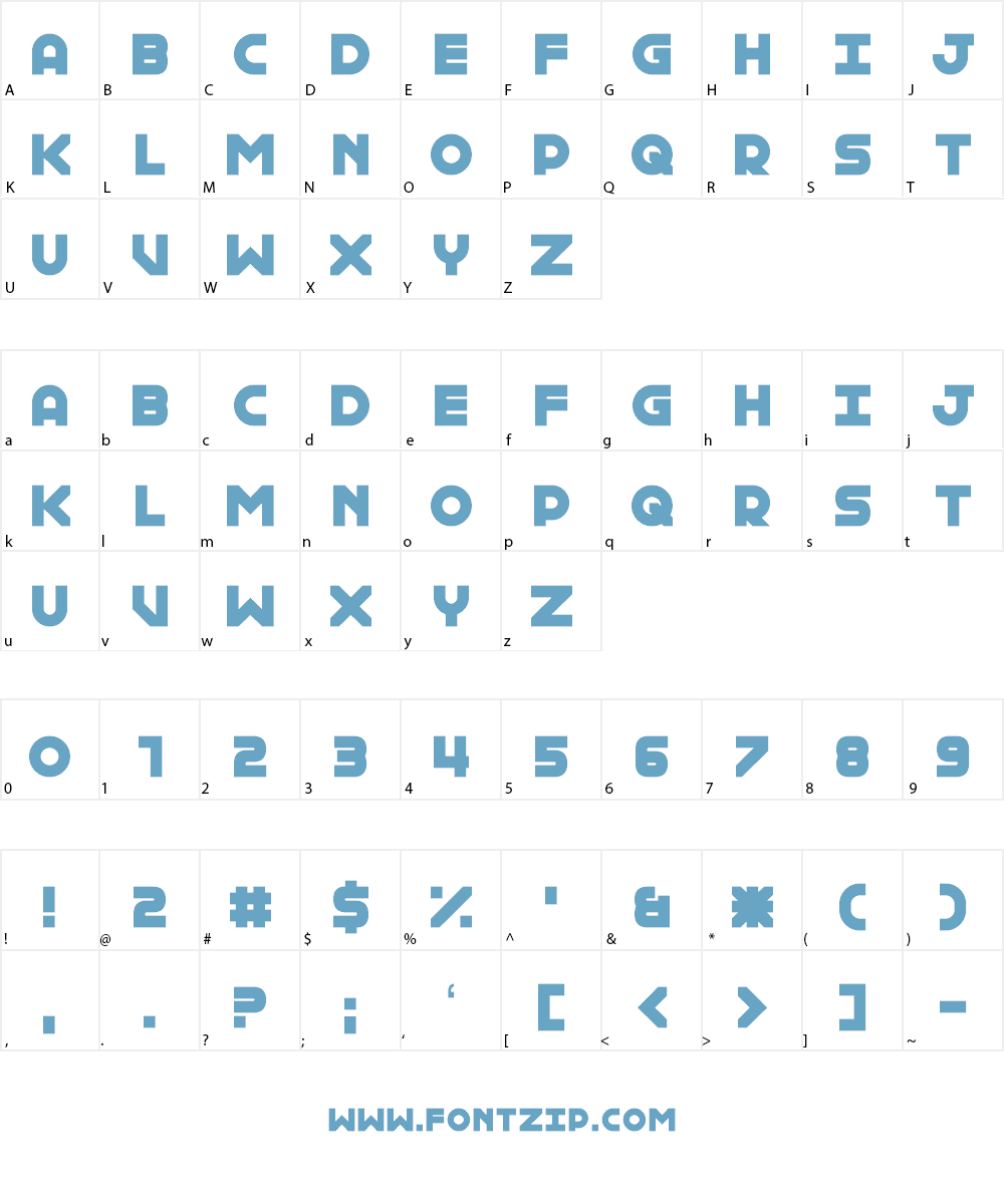 Internal Rainbows Font Character